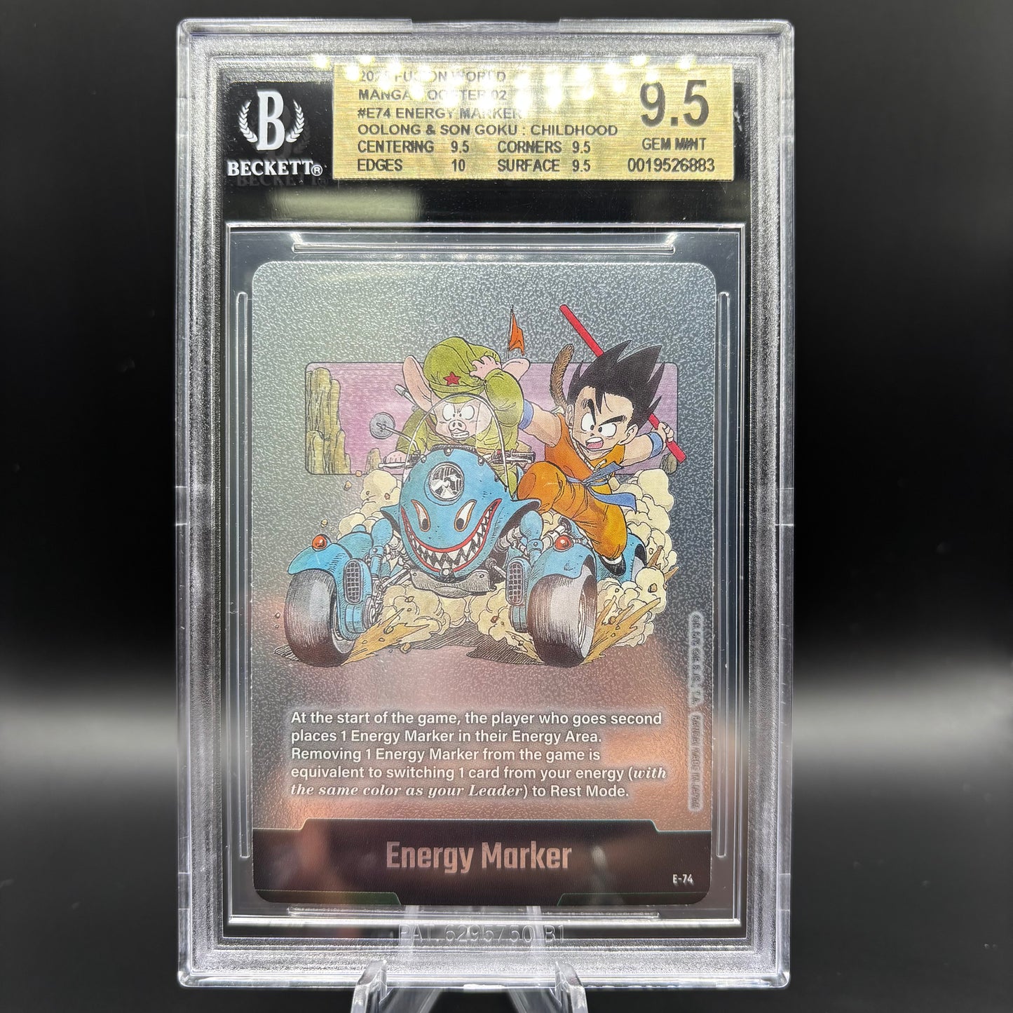 Beckett 9.5 2025 Fusion World Manga Booster SB02 Energy Marker E-74