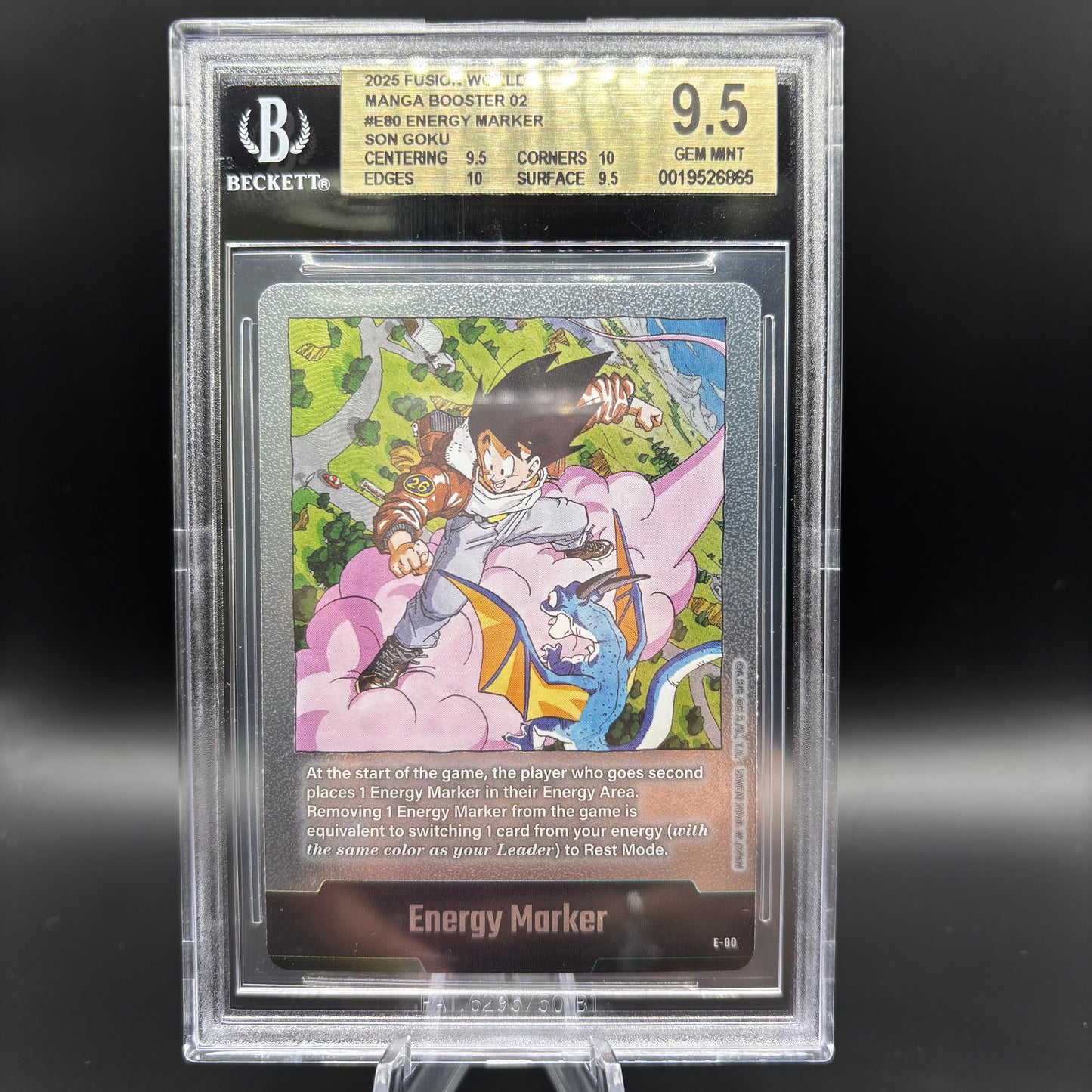 Beckett 9.5 2025 Fusion World Manga Booster SB02 Energy Marker E-80