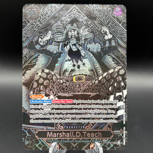 Marshall.D.Teach (SP) (Silver) - Legacy of the Master (OP12) Single Card