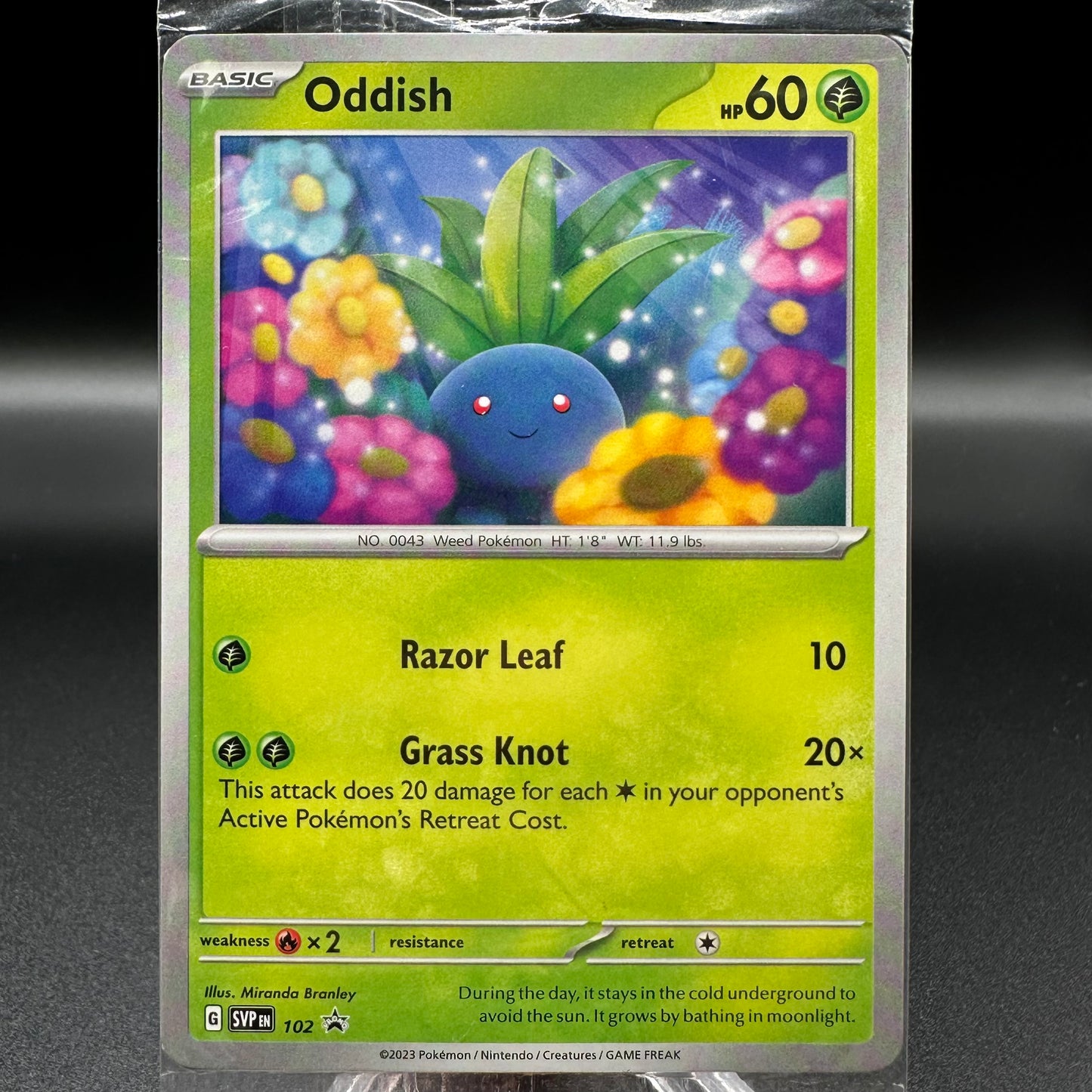 Oddish - 102 - SV: Scarlet & Violet *Sealed PR* Single Card
