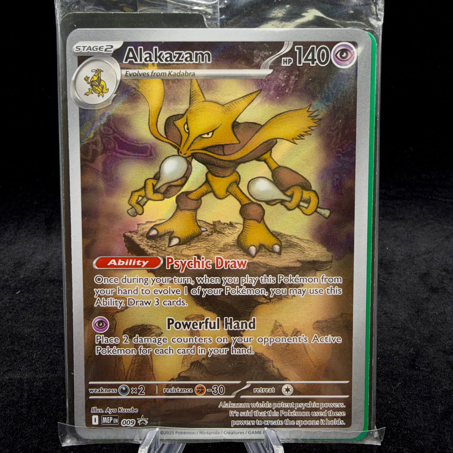 Alakazam - 009 - ME: Mega Evolution *Sealed PR* Single Card