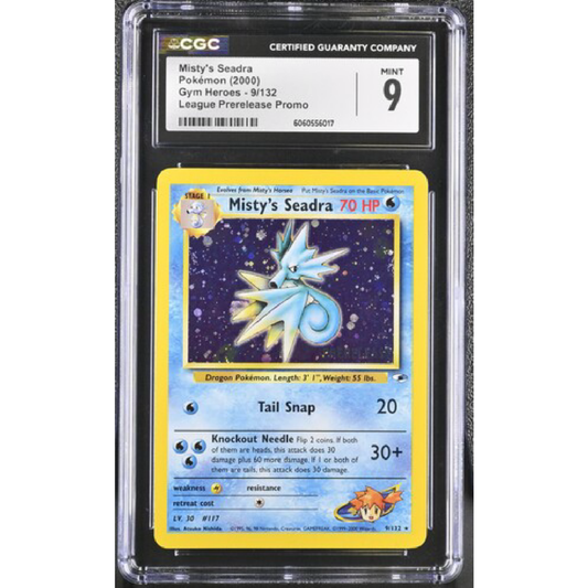 Misty's Seadra Gym Heroes 9/132 CGC MINT 9