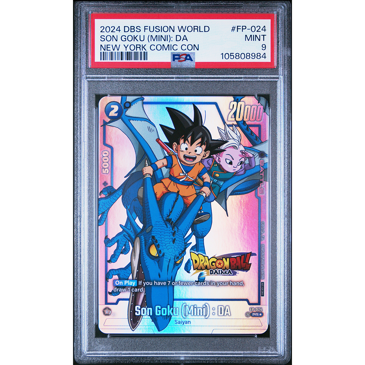 PSA 9 New York Comic Con - Son Goku Mini Daima Dragon Ball