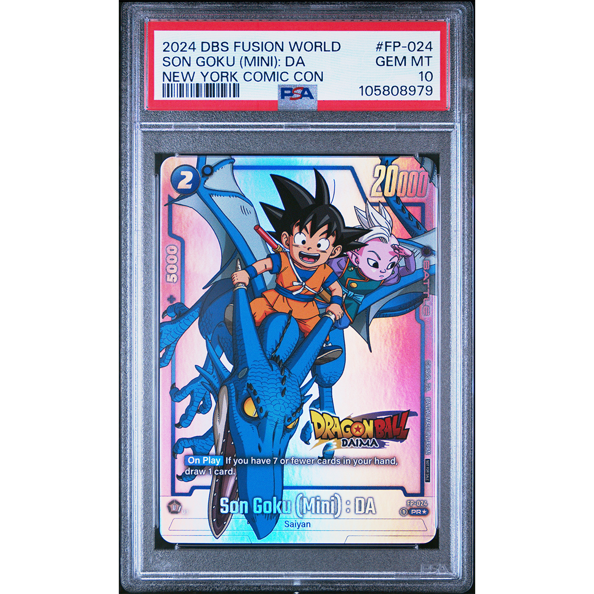PSA 10 New York Comic Con - Son Goku Mini Daima Dragon Ball