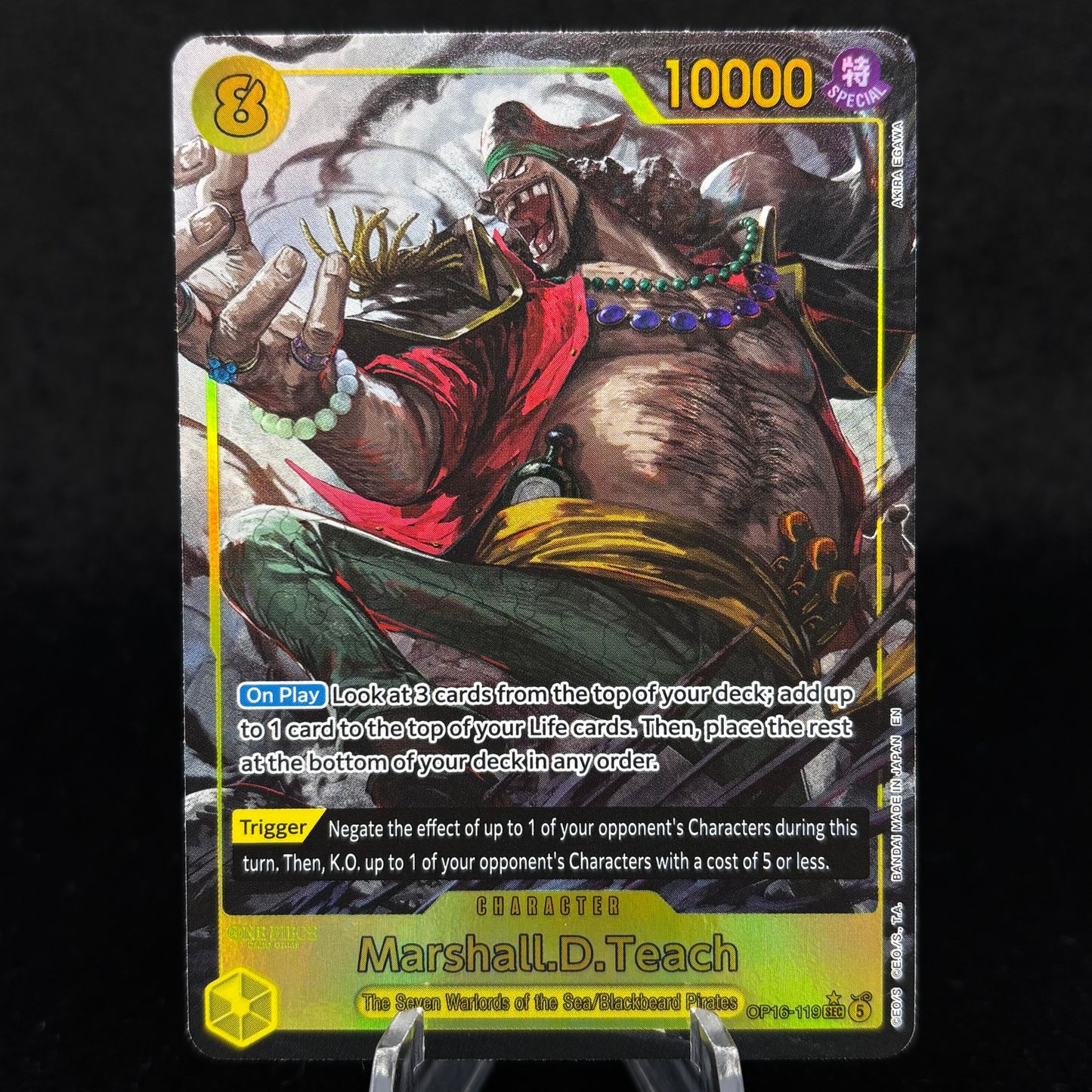 Marshall.D.Teach (119) (Alternate Art) - The Time of Battle (OP16) Single Card
