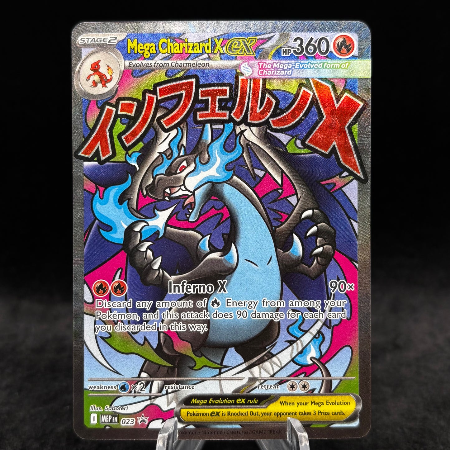 Mega Charizard X ex - 023 Single Card