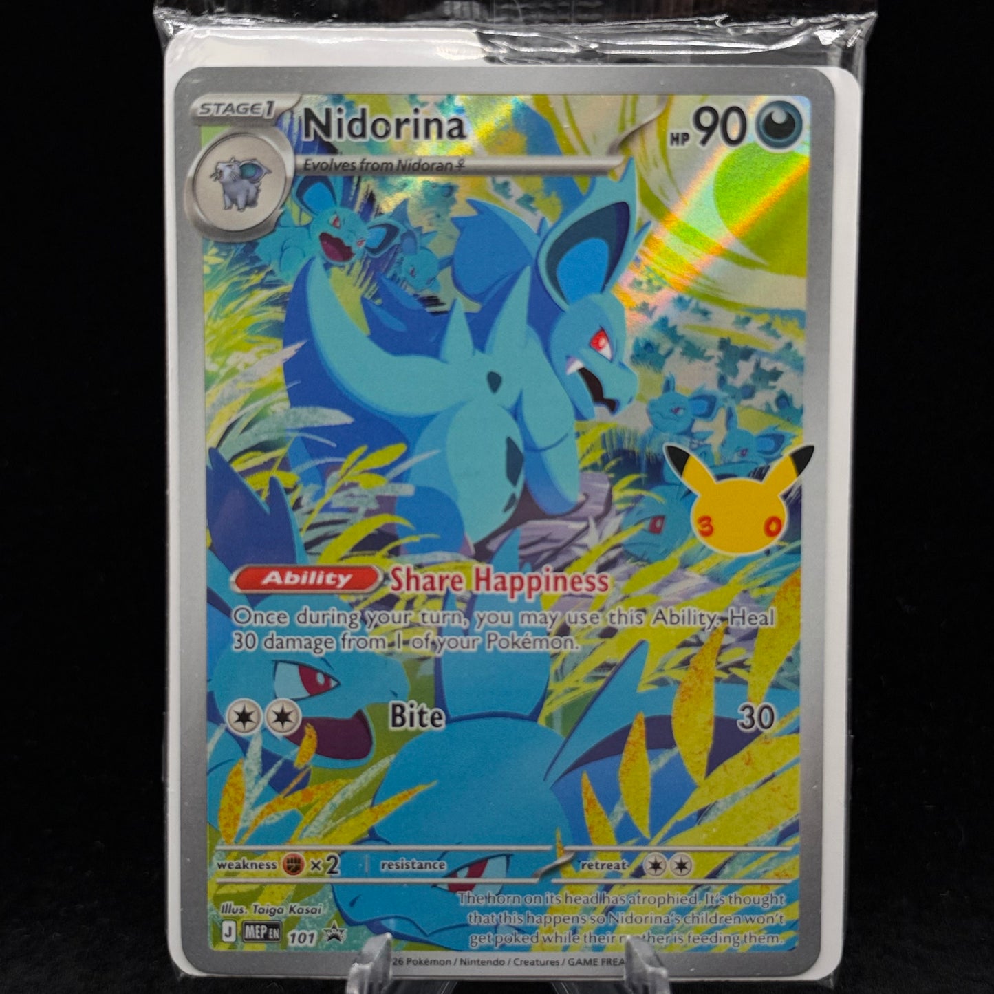 Nidorina - 101 (30th Celebration) *Sealed* Single Card