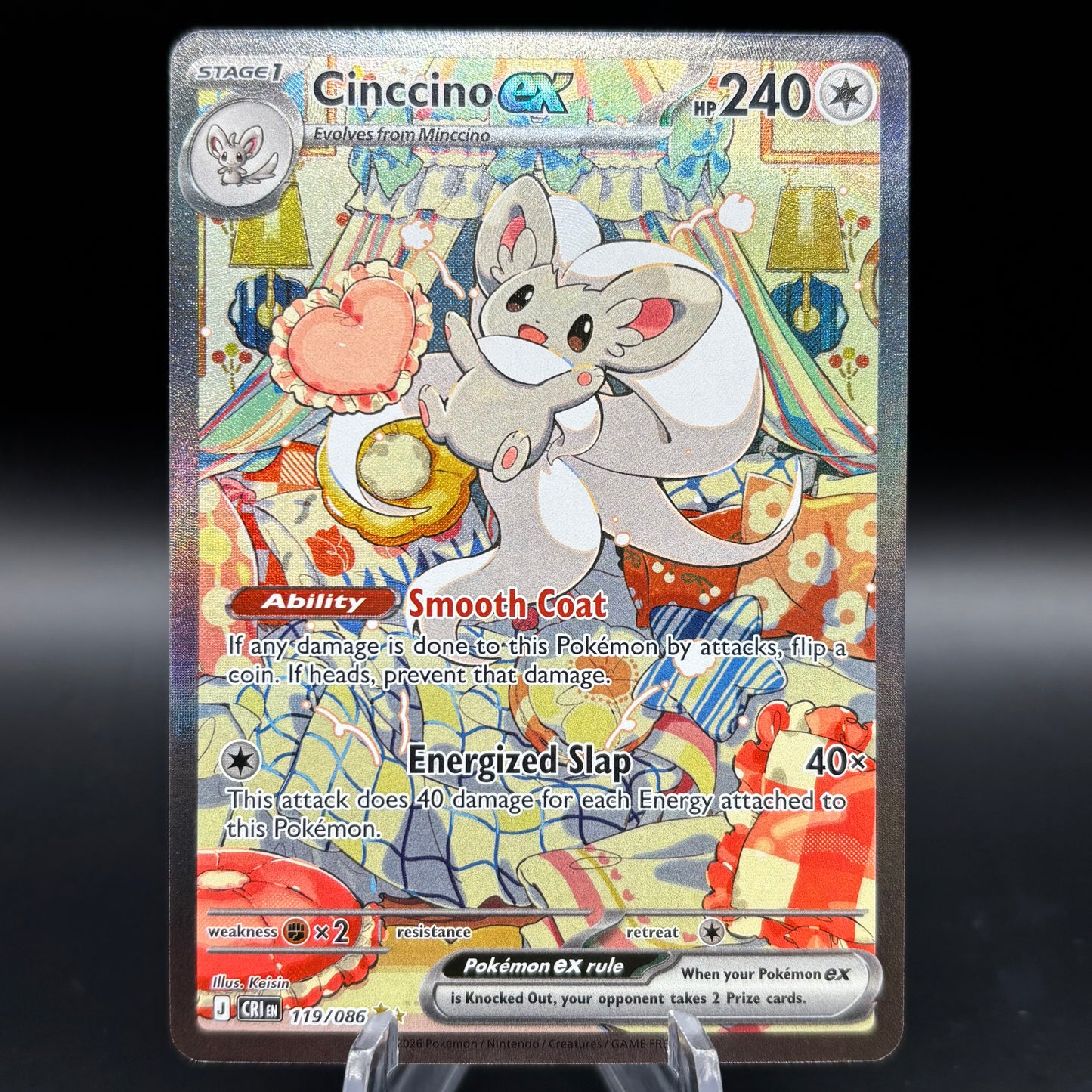 Cinccino ex - 119/086 Single Card