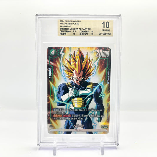 Beckett 10 Pristine 2024 Dragon Ball Fusion World Japanese Vegeta Alt Art FB01-096