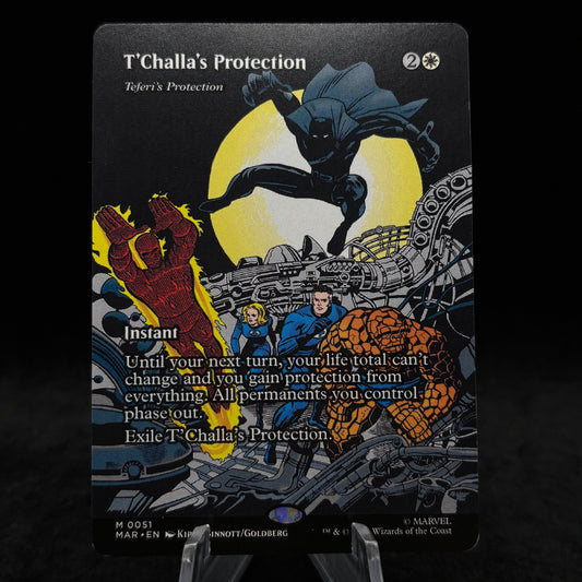 T'Challa's Protection - Teferi's Protection (Borderless) - Marvel Universe Eternal-Legal