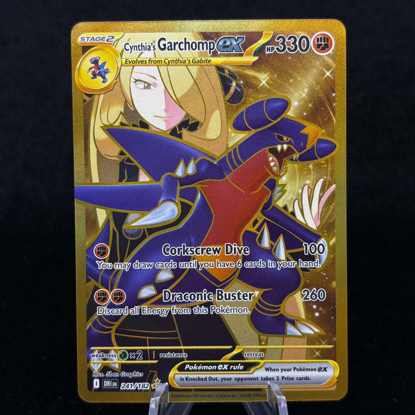Cynthia's Garchomp ex - 241/182 - SV10: Destined Rivals Single Card
