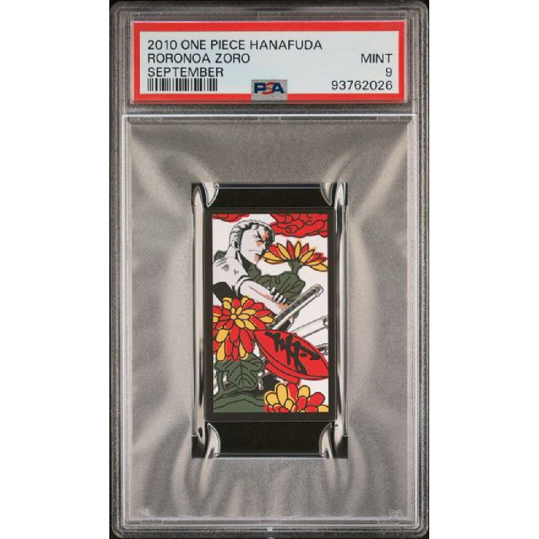 PSA 9 2010 One Piece Hanafuda Roronoa Zoro September