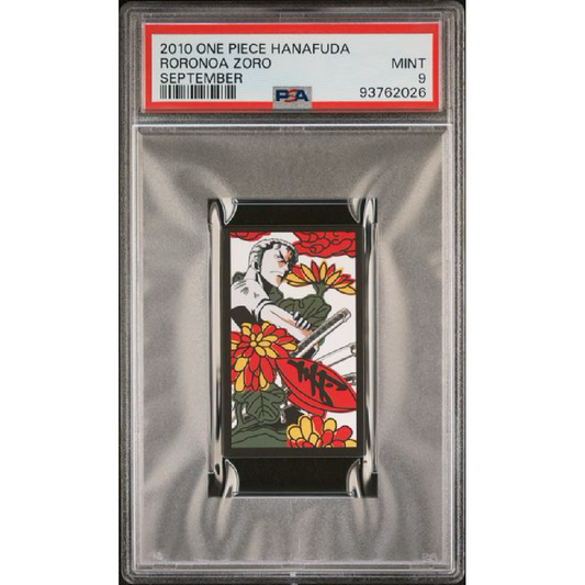 PSA 9 2010 One Piece Hanafuda Roronoa Zoro September