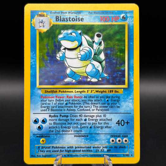 Blastoise 2/102 Single Card *Moderate Play*