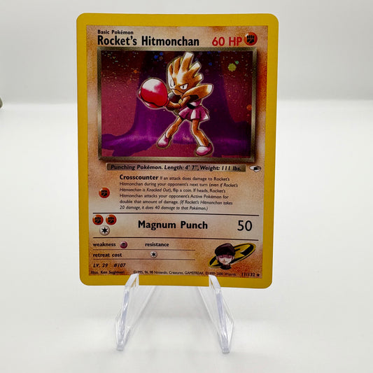 Rocket's Hitmonchan - Gym Heroes (G1) Light/Moderatly Played