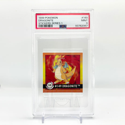 PSA 9 1999 Pokémon Dragonite Stcker Series 1 #149