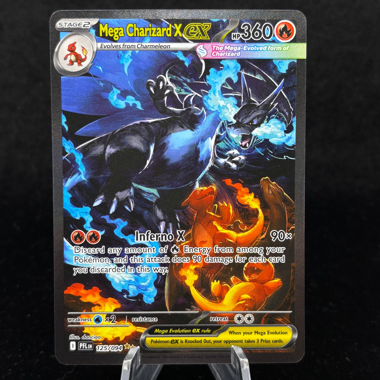 Mega Charizard X ex - 125/094 - ME02: Phantasmal Flames Single Card