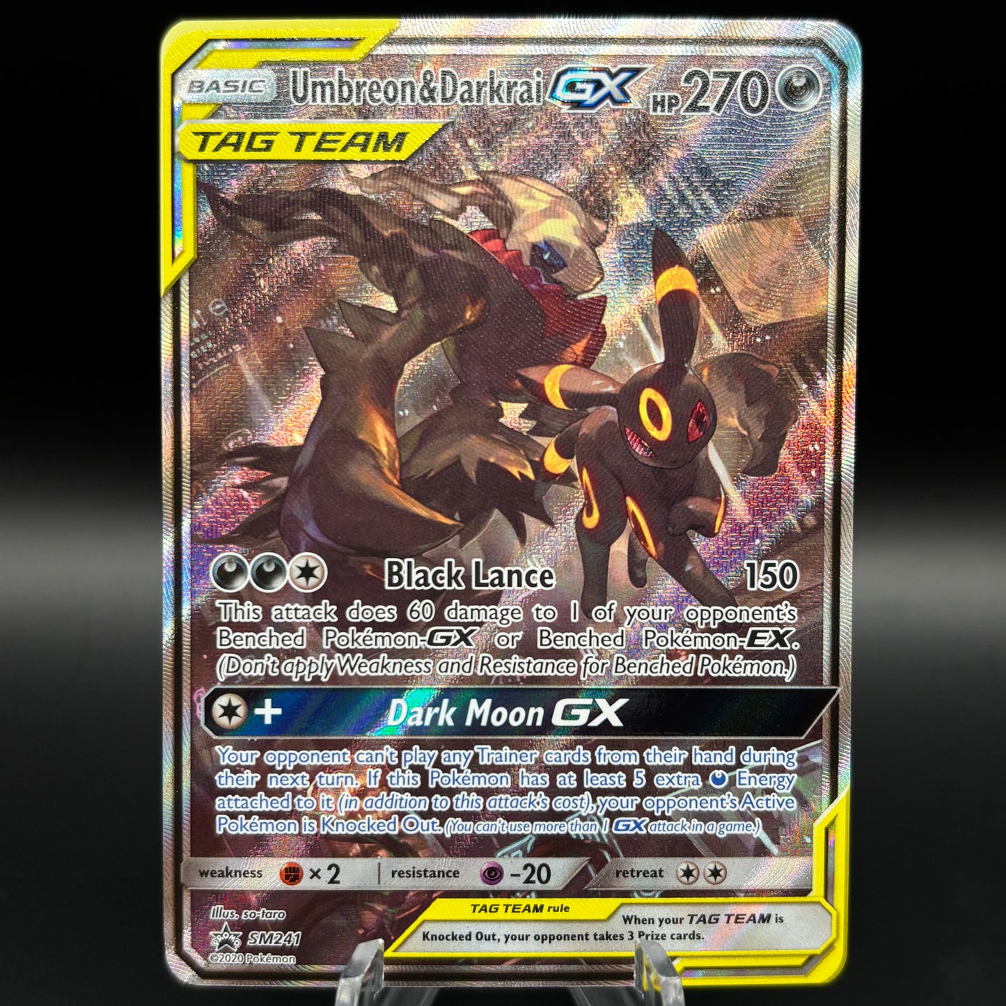 Umbreon & Darkrai GX - SM241 Single Card