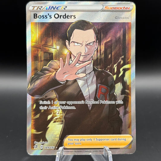 Boss's Orders (Full Art) - SWSH02: Rebel Clash Single Card *Damaged*