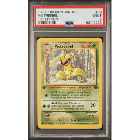 PSA 9 1999 Pokémon Victreebel 1st Edition 30/64