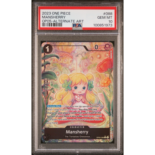 PSA 10 One Piece Mansherry OP05-088 Alt Art