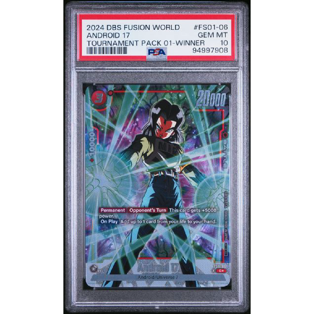 PSA 10 Dragon Ball Fusion World Android 17 FS01-06