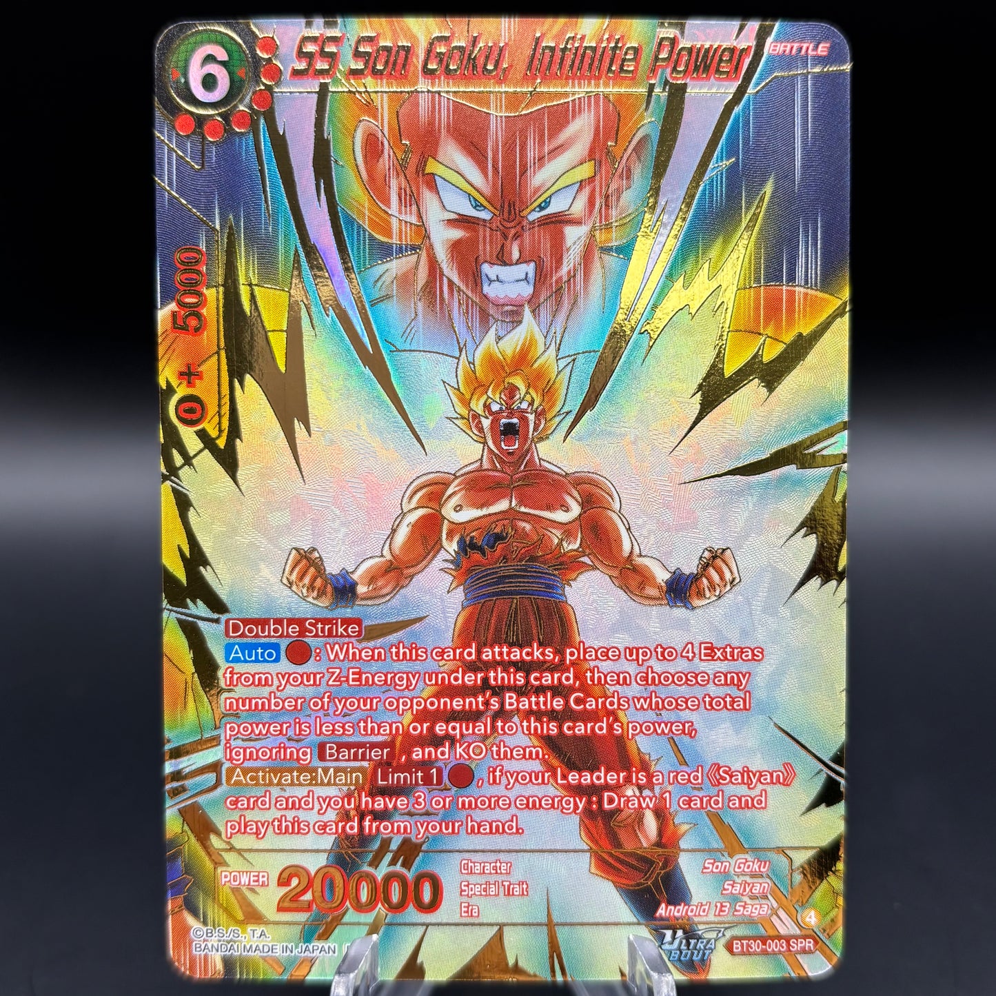 SS Son Goku, Infinite Power (SPR) - Three Glorious Fighters (BT30) Single Card