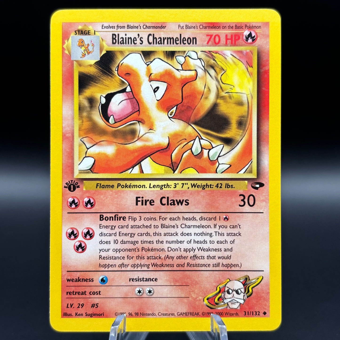 Blaine's Charmeleon - Gym Challenge Single Card 1st Edition *Light Play*