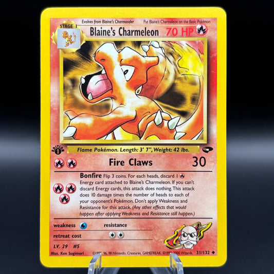 Blaine's Charmeleon - Gym Challenge Single Card 1st Edition *Light Play*
