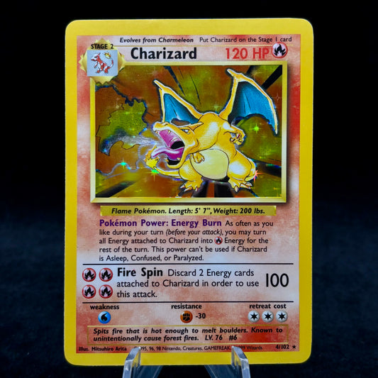 Charizard - Base Set *Light Play* Single Card