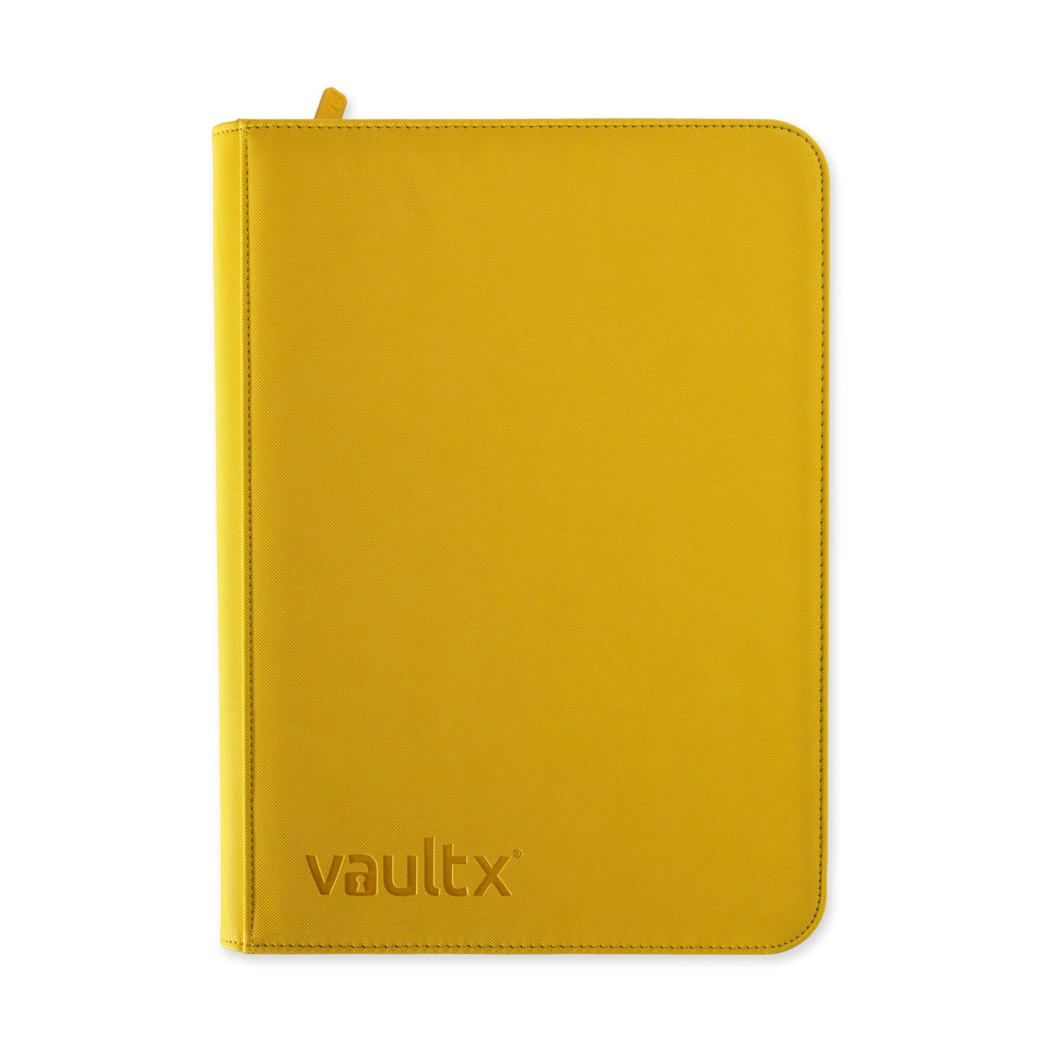 vault x 9 card binder Vault X 9-Pocket Exo-Tec® Zip Binder Sunrise Yellow – Card Boyz