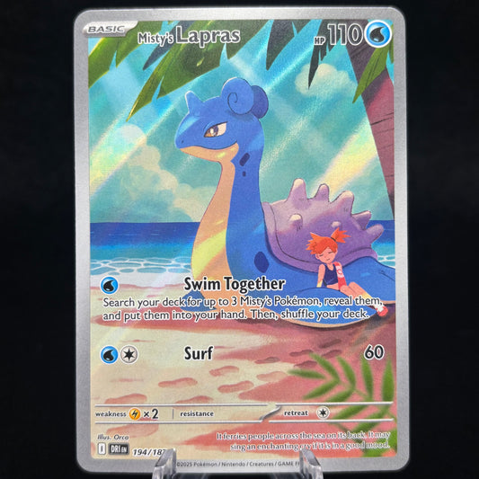 Misty's Lapras - 194/182 Single Card