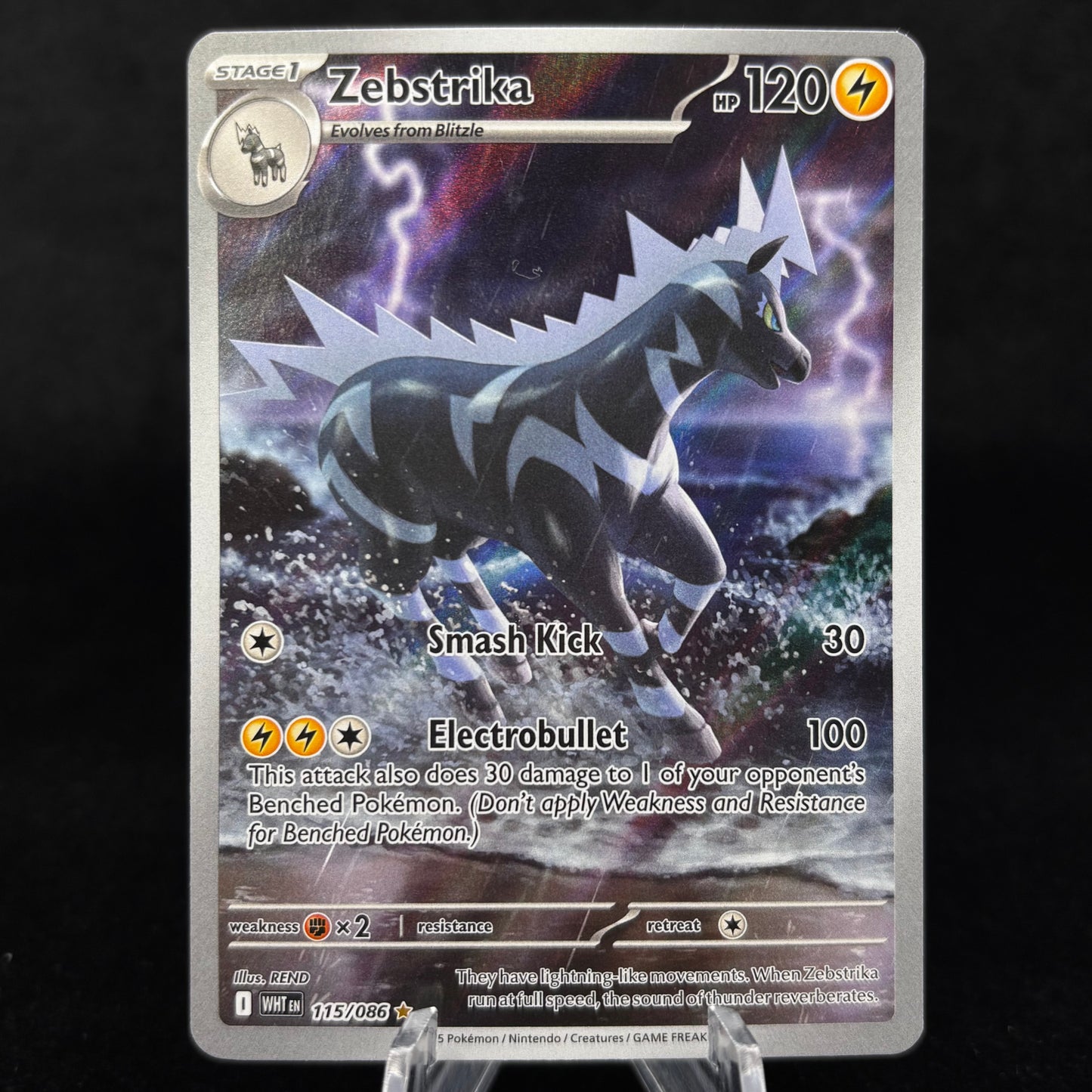Zebstrika - 115/086 - SV: White Flare *Light Play* Single Card