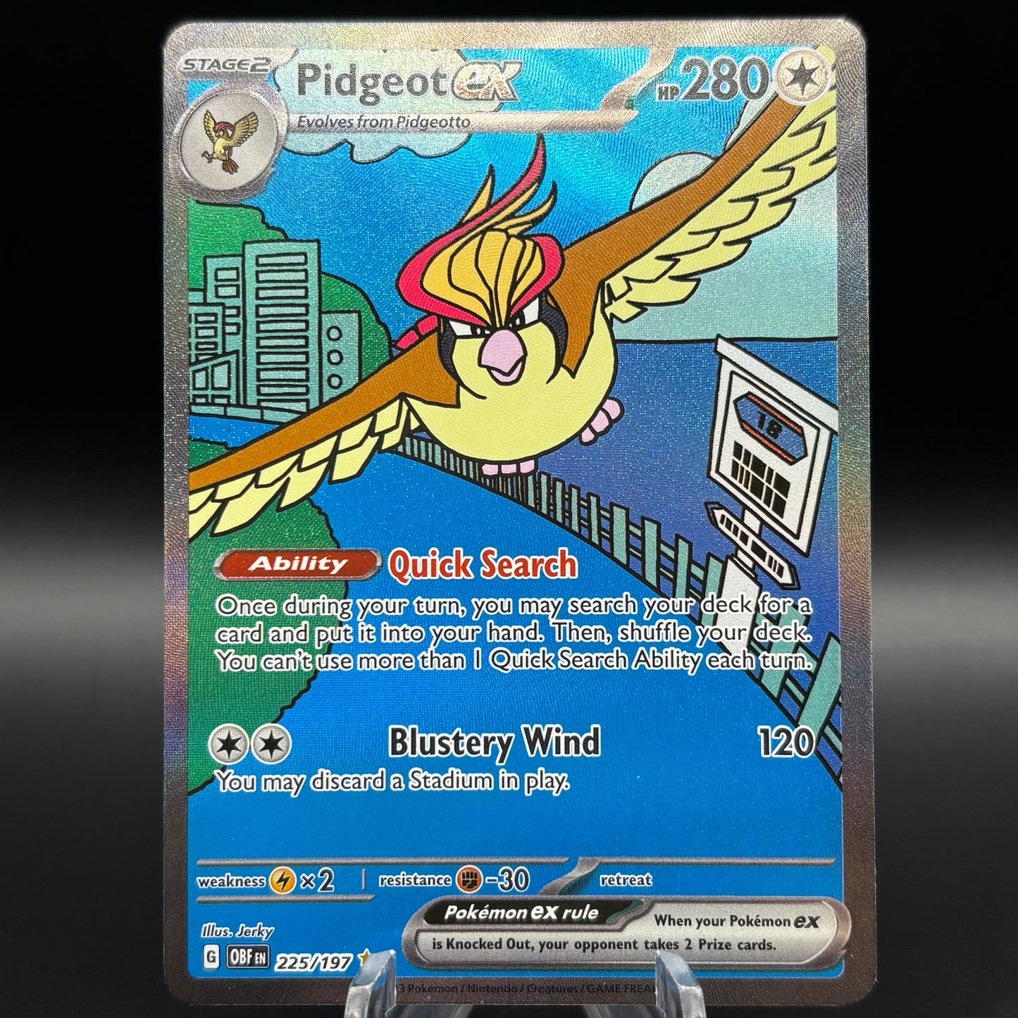 Pidgeot ex - 225/197 Single Card