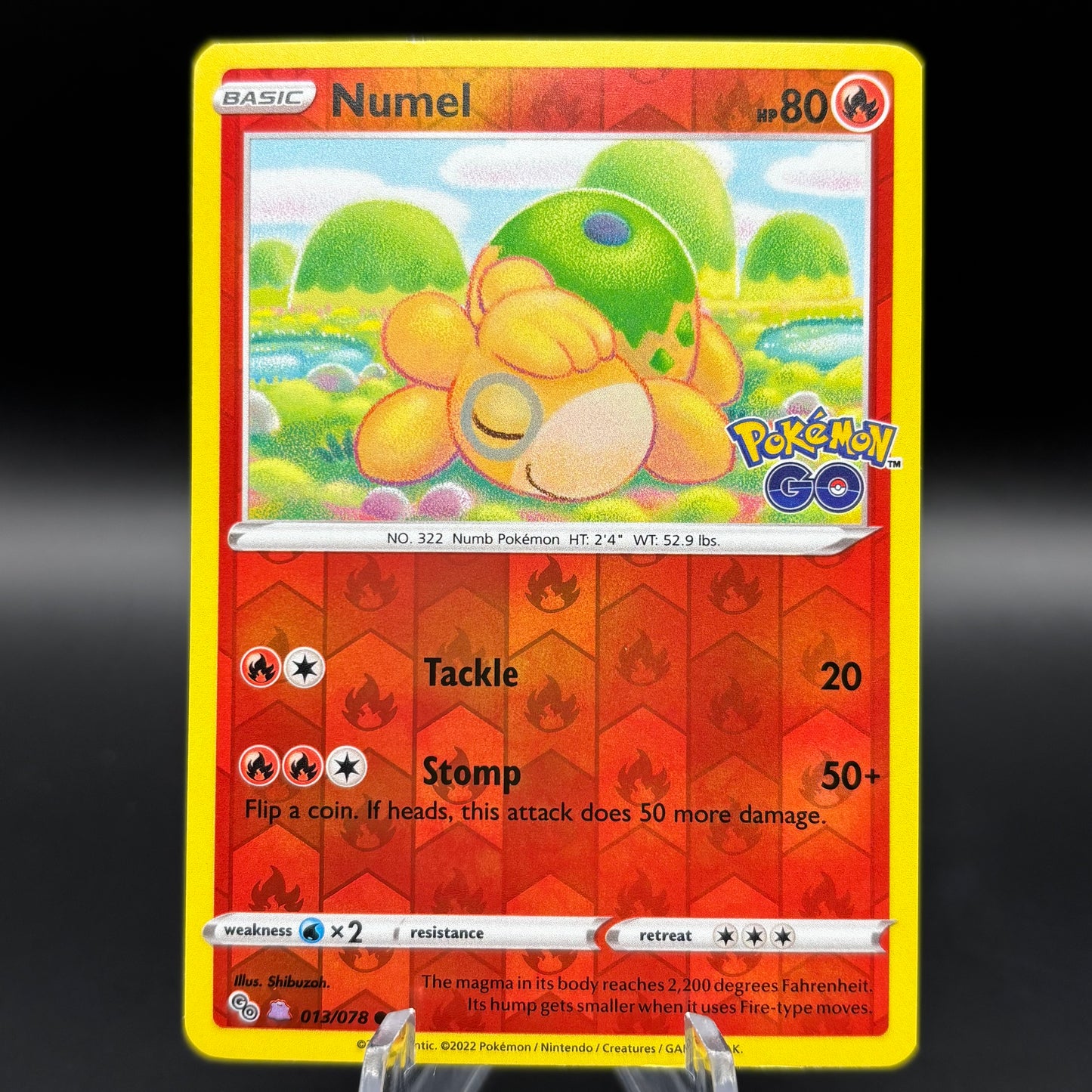 Numel (Peelable Ditto) - Pokemon GO Single Card