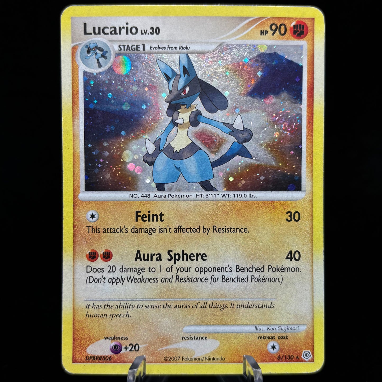 Lucario - Diamond and Pearl *Moderately Played* Single Card
