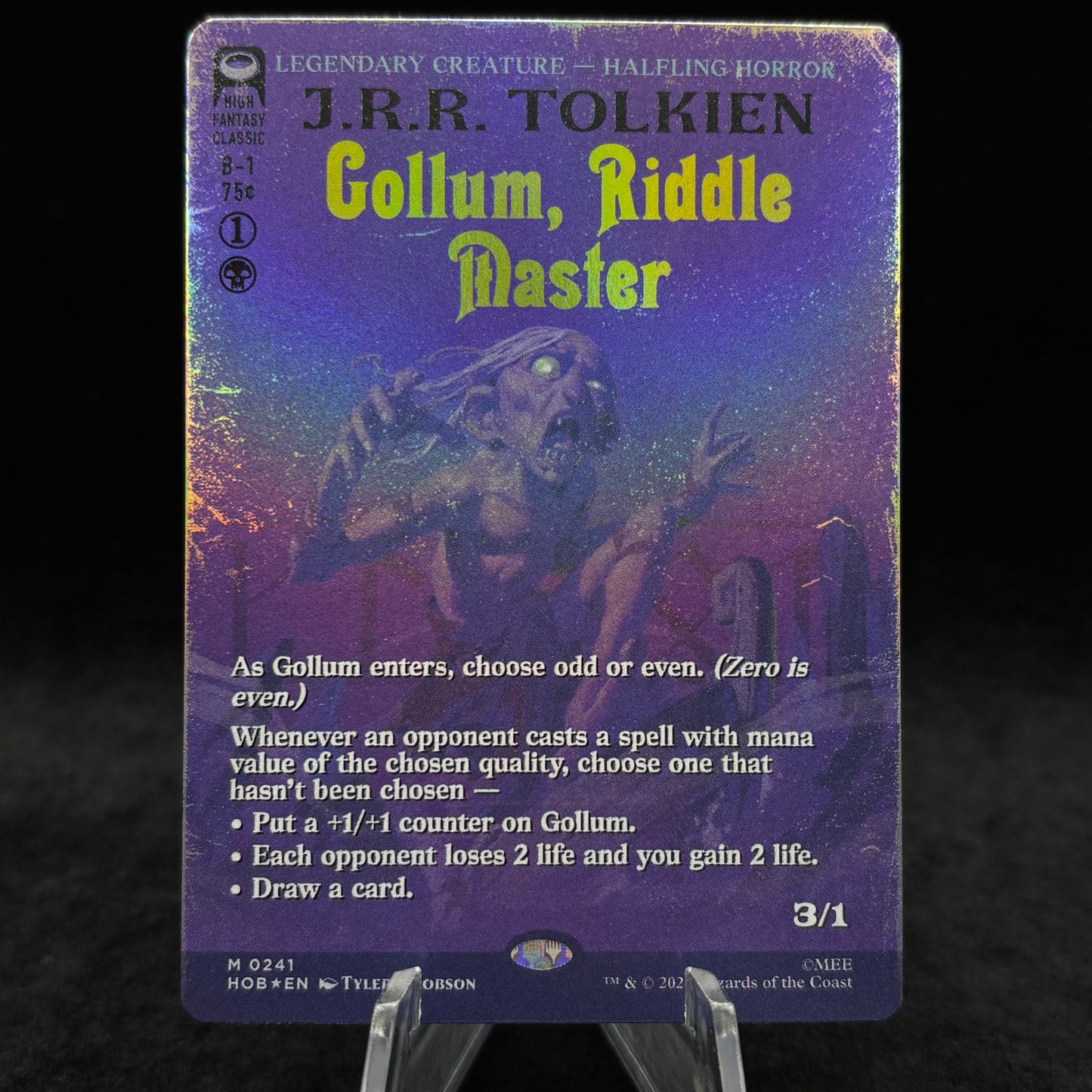 Gollum, Riddle Master (Borderless) - The Hobbit Single Card