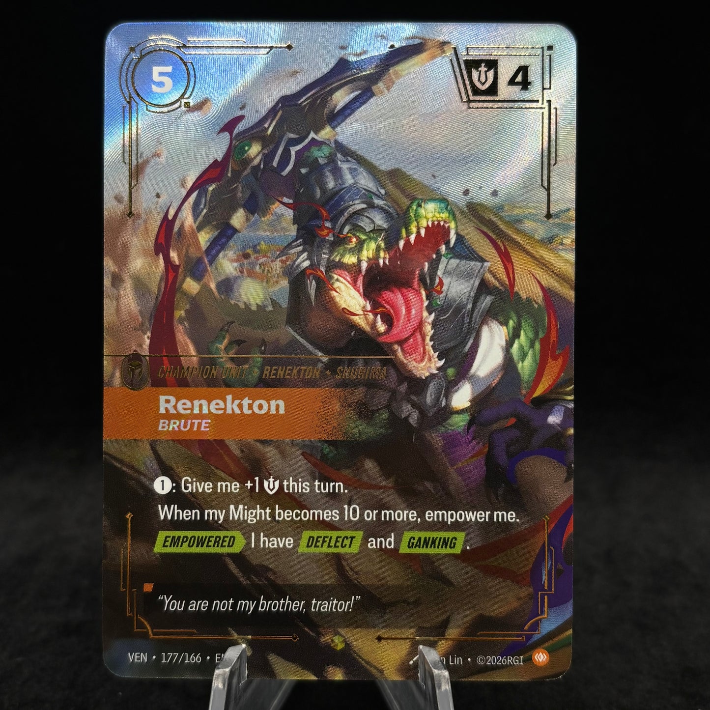 Renekton, Brute (Overnumbered) - Vendetta Single Card