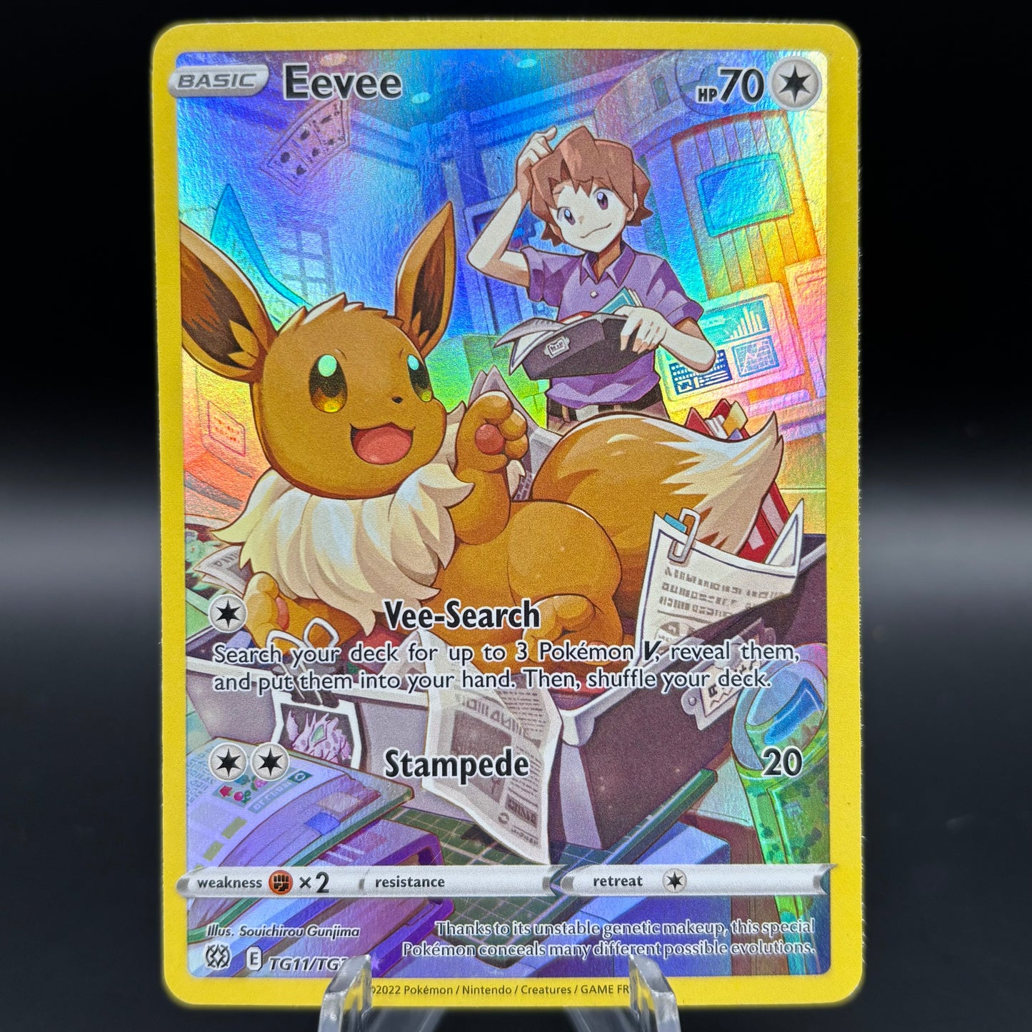 Eevee - SWSH09: Brilliant Stars Trainer Gallery *Light Play* Single Card