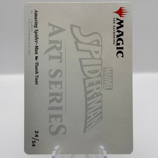 Amazing Spider-Man Art Card (24/54) (Gold-Stamped Signature) - Art Series: Marvel's Spider-Man (ASSPM)