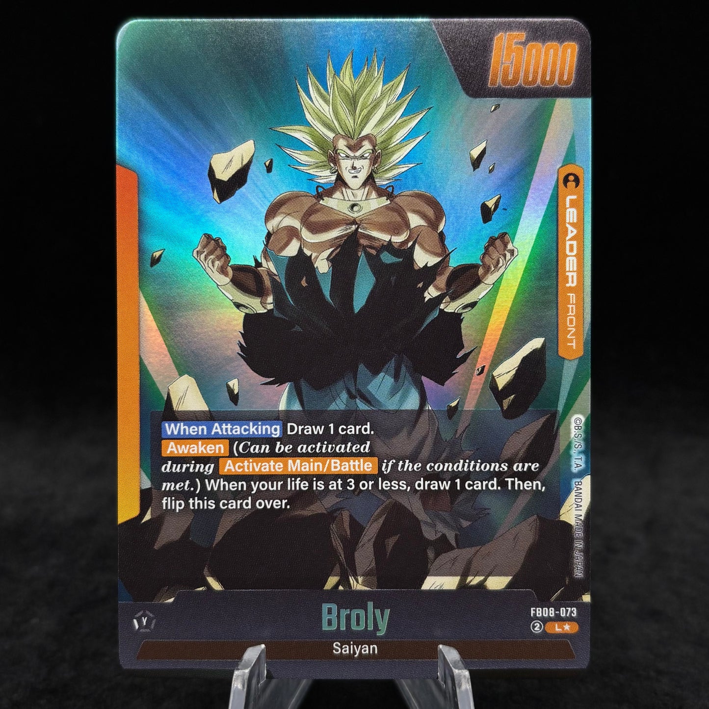 Broly - FB08-073 (Alternate Art) - Story Booster 01 Single Card