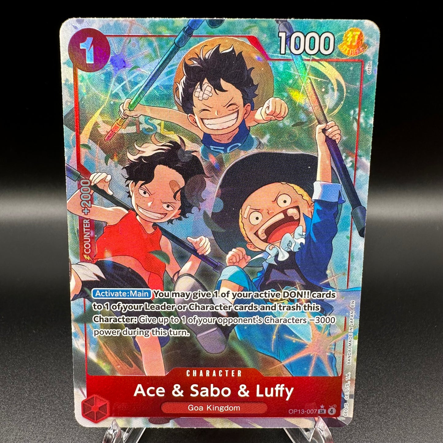 Ace & Sabo & Luffy (Alternate Art) - Carrying On His Will Single Card