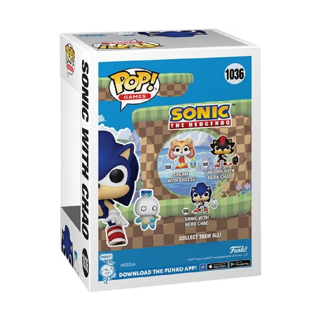 Sonic The Hedgehog Funko Pop! Vinyl Figure with Chao Buddy #1036