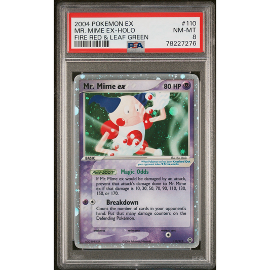 PSA 8 Mr. Mime ex Fire Red & Leaf Green 110/112