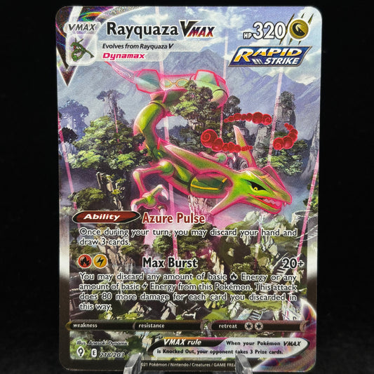 Rayquaza VMAX (Alternate Art Secret) - SWSH07: Evolving Skies *Moderately Played* Single Card