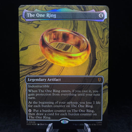 The One Ring (Borderless) - The Hobbit: Eternal-Legal Single Card