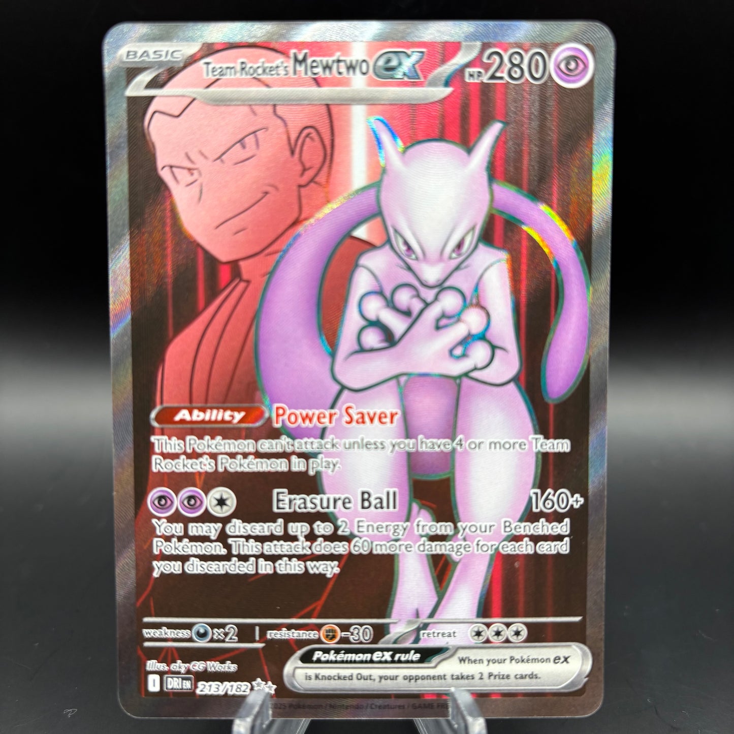 Team Rocket's Mewtwo ex - 213/182 - SV10: Destined Rivals Single Card