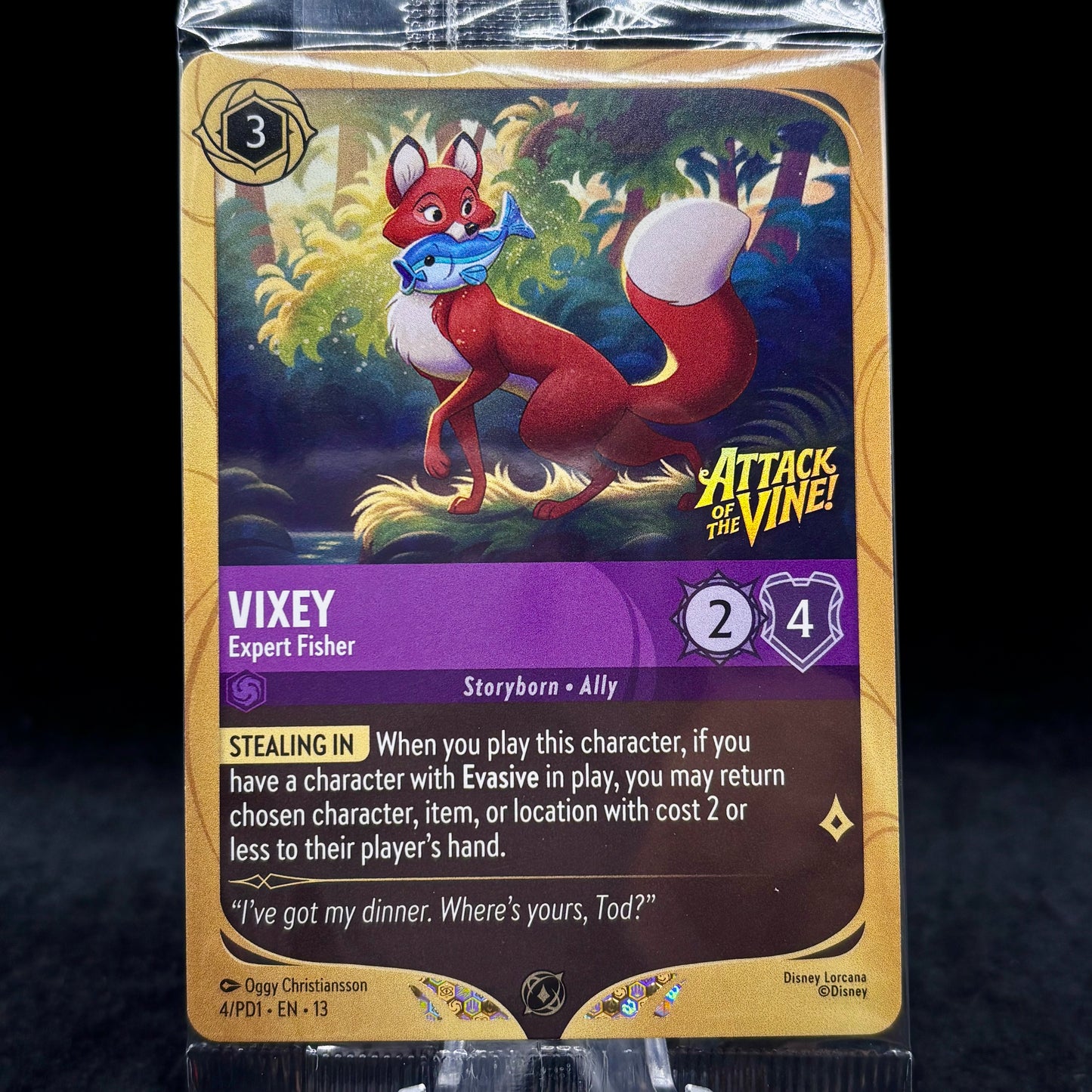 Vixey - Expert Fisher - Disney Lorcana PR *Sealed* Single Card