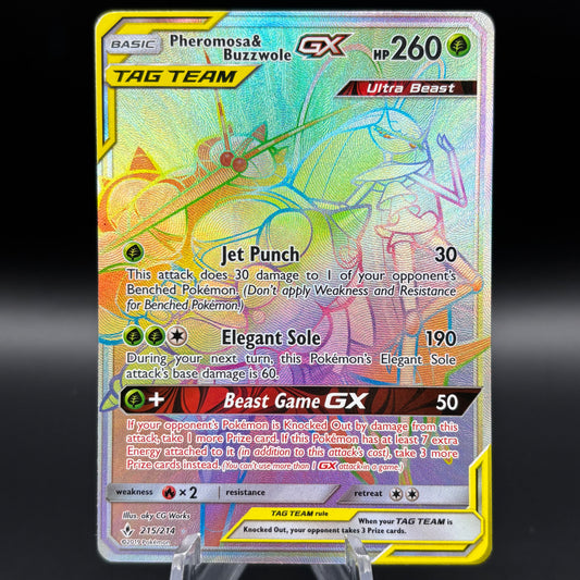 Pheromosa & Buzzwole GX (Secret) - SM - Unbroken Bonds Single Card