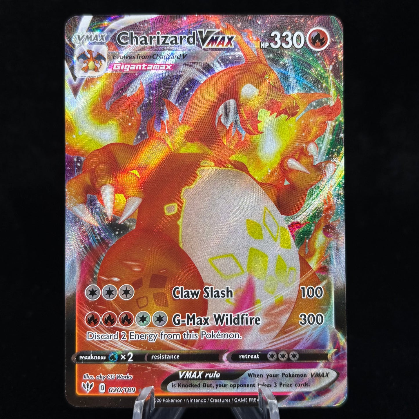 Charizard VMAX 020/189 *Light Play* Single Card